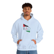 Stylish Unisex Hooded Sweatshirt with RAO Graphic, Cozy Pullover, Casual Gift, Streetwear, Everyday Wear, Unique Design