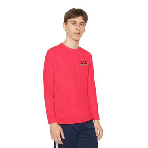 Youth Long Sleeve Performance Tee for Active Kids, Sports Shirt, Outdoor Play, Gym Wear, Comfortable Layering