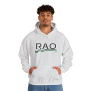 RAO Resistance Against Oppression Unisex Hoodie | Black RAO Letters with Palestinian Map & Flag Ribbon | Cultural Streetwear, Eco-Friendly Hoodie
