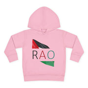 Toddler Fleece Hoodie with RAO Design, Cozy Kids Hoodie, Cute Pullover Sweatshirt, Birthday Gift for Toddlers, Fun Wear for Playtime