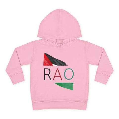 Toddler Fleece Hoodie with RAO Design, Cozy Kids Hoodie, Cute Pullover Sweatshirt, Birthday Gift for Toddlers, Fun Wear for Playtime