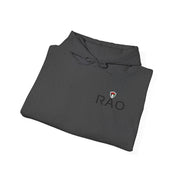 RAO Resistance Against Oppression Unisex Hoodie | Small Left Chest Logo with Palestinian Shield Flag & Map Design | Eco-Friendly Cultural Streetwear