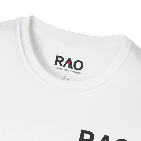Stylish Unisex Softstyle T-Shirt, Floral RAO Print Tee, Casual Wear, Gift for Him/Her, Summer Fashion, Everyday Comfort