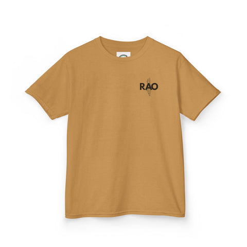 Kids Graphic Tee with RAO Design, Unisex Cotton Shirt, Gift for Boys and Girls, Birthday Outfit, Casual Wear, Summer Tee