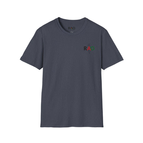 Unisex Softstyle T-Shirt with RAO Design, Casual Tee, Gift for Him/Her, Summer Wear, Everyday Essentials, Comfortable Fashion