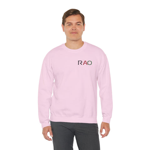 Stylish Unisex Crewneck Sweatshirt with 'RAO' Design, Cozy Casual Wear, Perfect for Everyday, Gifts, Holidays