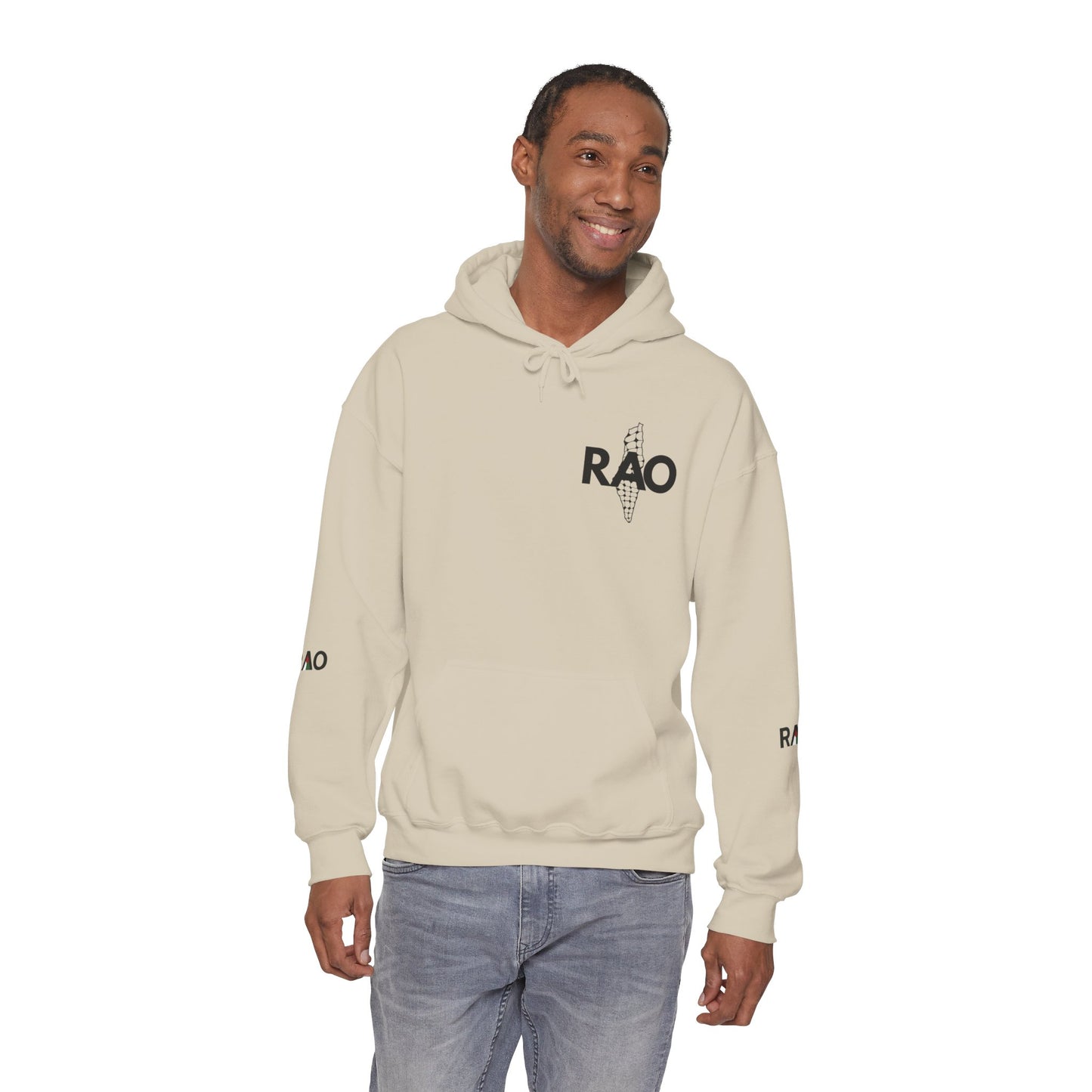 RAO Signature Palestine Hoodie | Premium Olive Branch Pullover | Minimalist Unisex Streetwear