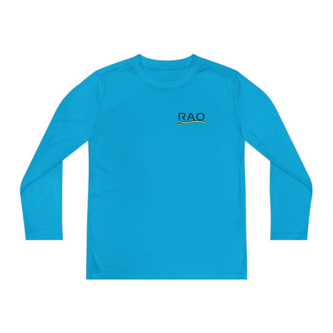 Youth Long Sleeve Performance Tee for Active Kids, Sports Shirt, Outdoor Play, Gym Wear, Comfortable Layering