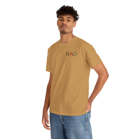 Unisex Cotton Tee - Minimalist RAO Design, Casual Wear, Gift for Him/Her, Birthday, Everyday Fashion, Graphic Tee