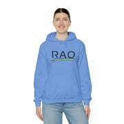 RAO Resistance Against Oppression Unisex Hoodie | Black RAO Letters with Palestinian Map & Flag Ribbon | Cultural Streetwear, Eco-Friendly Hoodie