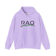 RAO Resistance Against Oppression Unisex Hoodie | Black RAO Letters with Palestinian Map & Flag Ribbon | Cultural Streetwear, Eco-Friendly Hoodie