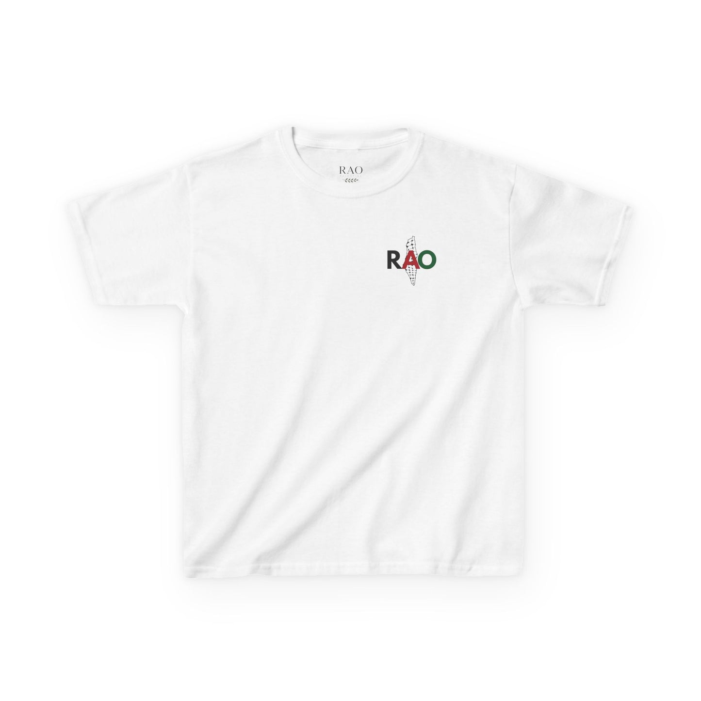 RAO Kids T-Shirt – Minimalist Logo Cotton Tee | Unisex Youth Shirt