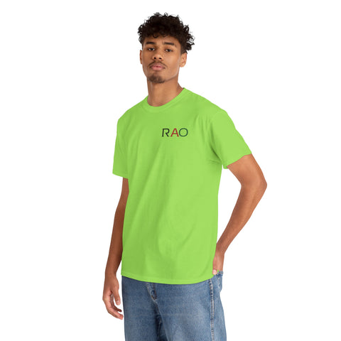Unisex Cotton Tee - Minimalist RAO Design, Casual Wear, Gift for Him/Her, Birthday, Everyday Fashion, Graphic Tee