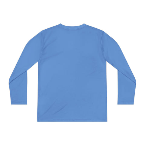 Youth Long Sleeve Performance Tee for Active Kids, Sports Shirt, Outdoor Play, Gym Wear, Comfortable Layering