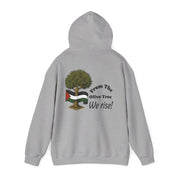 RAO Unisex Hoodie | Resistance Against Oppression Logo with Olive Leaves | Cultural Streetwear, Comfortable Eco-Friendly Fashion