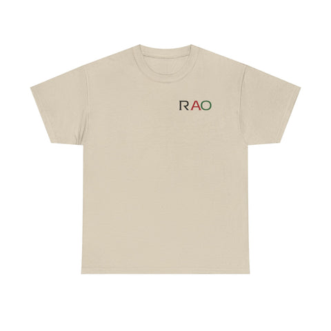 Unisex Cotton Tee - Minimalist RAO Design, Casual Wear, Gift for Him/Her, Birthday, Everyday Fashion, Graphic Tee