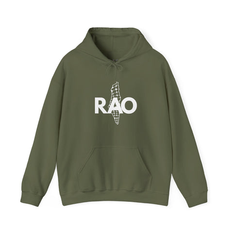 Unisex Heavy Blend™ Palestine RAO Map - Hooded Sweatshirt