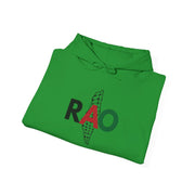 RAO Resistance Against Oppression Unisex Hoodie | Palestinian RAO & Kufya Map Graphic | Cultural Streetwear, Eco-Friendly, Comfortable Hoodie