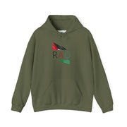 Stylish Unisex Hooded Sweatshirt with RAO Graphic, Cozy Pullover, Casual Gift, Streetwear, Everyday Wear, Unique Design