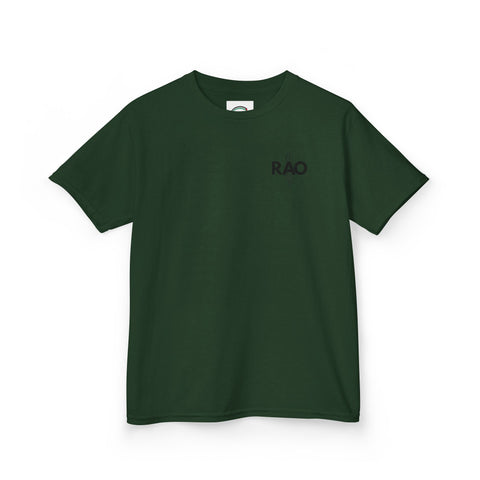 Kids Graphic Tee with RAO Design, Unisex Cotton Shirt, Gift for Boys and Girls, Birthday Outfit, Casual Wear, Summer Tee