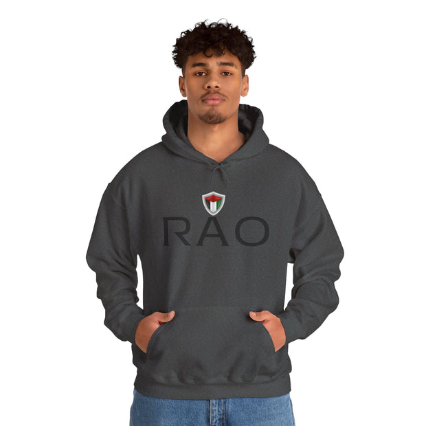Stylish Unisex Hoodie with RAO Logo, Cozy Casual Wear, Gift for Him/Her, Perfect for Every Season, Ideal for Lounging or Outings