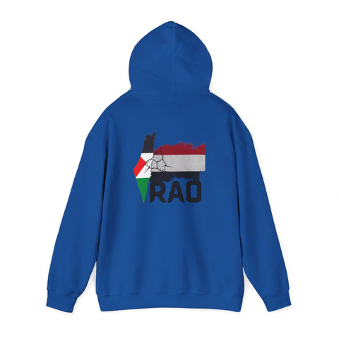 RAO Unity Hoodie: Palestine & Yemen Heavy Blend Hooded Sweatshirt