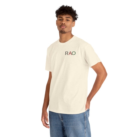 Unisex Cotton Tee - Minimalist RAO Design, Casual Wear, Gift for Him/Her, Birthday, Everyday Fashion, Graphic Tee