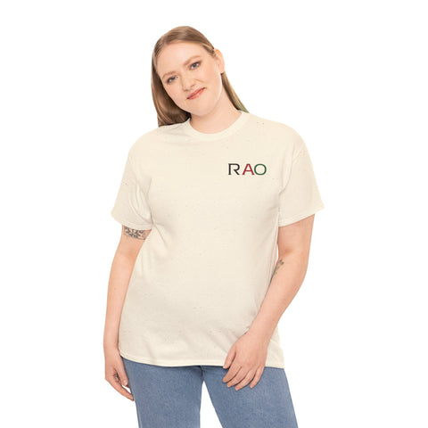 Unisex Cotton Tee - Minimalist RAO Design, Casual Wear, Gift for Him/Her, Birthday, Everyday Fashion, Graphic Tee