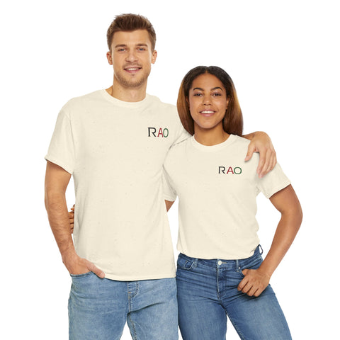 Unisex Cotton Tee - Minimalist RAO Design, Casual Wear, Gift for Him/Her, Birthday, Everyday Fashion, Graphic Tee