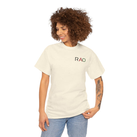 Unisex Cotton Tee - Minimalist RAO Design, Casual Wear, Gift for Him/Her, Birthday, Everyday Fashion, Graphic Tee