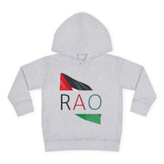 Toddler Fleece Hoodie with RAO Design, Cozy Kids Hoodie, Cute Pullover Sweatshirt, Birthday Gift for Toddlers, Fun Wear for Playtime