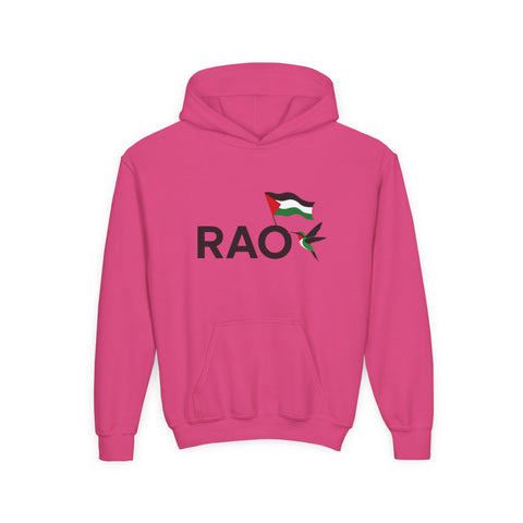 Palestinian Pride Youth Hoodie, Statement Sweatshirt, Gift for Activists, Casual Wear, Comfortable Streetwear, Cultural Expression