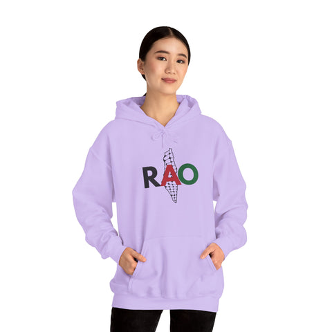 RAO Resistance Against Oppression Unisex Hoodie | Palestinian RAO & Kufya Map Graphic | Cultural Streetwear, Eco-Friendly, Comfortable Hoodie