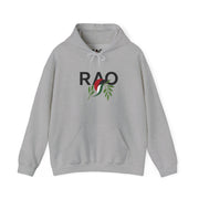 RAO Unisex Hoodie | Resistance Against Oppression Logo with Olive Leaves | Cultural Streetwear, Comfortable Eco-Friendly Fashion