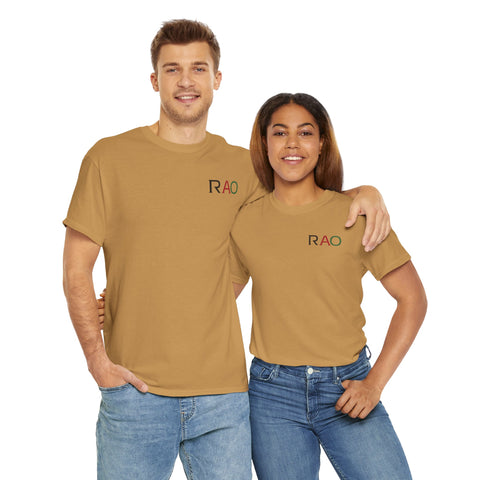 Unisex Cotton Tee - Minimalist RAO Design, Casual Wear, Gift for Him/Her, Birthday, Everyday Fashion, Graphic Tee