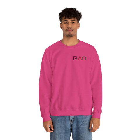 Stylish Unisex Crewneck Sweatshirt with 'RAO' Design, Cozy Casual Wear, Perfect for Everyday, Gifts, Holidays