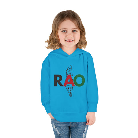 Toddler Fleece Hoodie with RAO Design, Cozy Pullover for Kids, Perfect for Playtime, Gifts, Celebrations, Everyday Wear