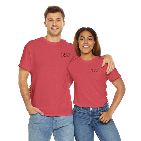 Unisex Cotton Tee - Minimalist RAO Design, Casual Wear, Gift for Him/Her, Birthday, Everyday Fashion, Graphic Tee