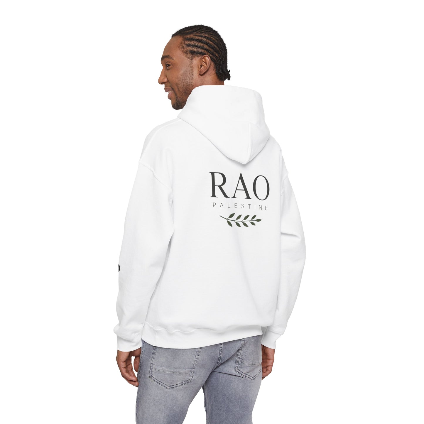 RAO Signature Palestine Hoodie | Premium Olive Branch Pullover | Minimalist Unisex Streetwear