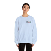 Stylish Unisex Crewneck Sweatshirt with 'RAO' Design, Cozy Casual Wear, Perfect for Everyday, Gifts, Holidays