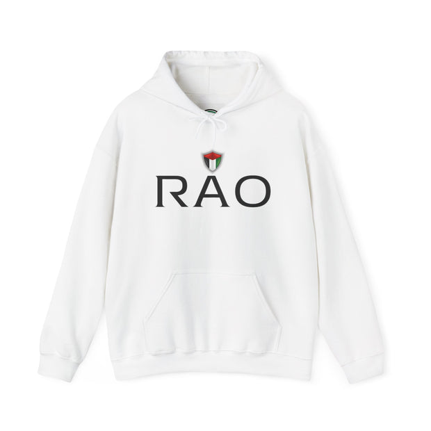 Stylish Unisex Hoodie with RAO Logo, Cozy Casual Wear, Gift for Him/Her, Perfect for Every Season, Ideal for Lounging or Outings