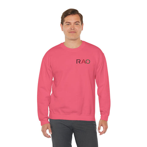 Stylish Unisex Crewneck Sweatshirt with 'RAO' Design, Cozy Casual Wear, Perfect for Everyday, Gifts, Holidays