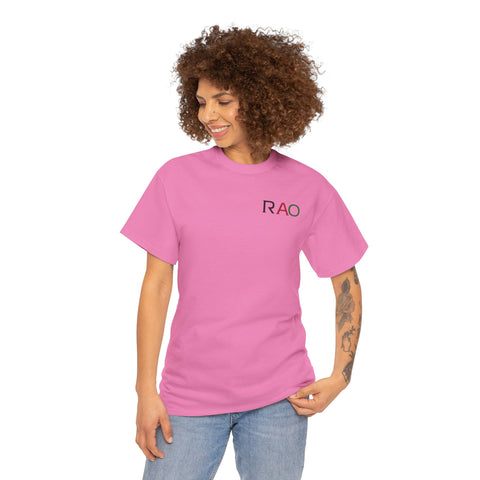 Unisex Cotton Tee - Minimalist RAO Design, Casual Wear, Gift for Him/Her, Birthday, Everyday Fashion, Graphic Tee