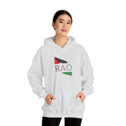 Stylish Unisex Hooded Sweatshirt with RAO Graphic, Cozy Pullover, Casual Gift, Streetwear, Everyday Wear, Unique Design