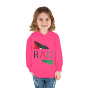 Toddler Fleece Hoodie with RAO Design, Cozy Kids Hoodie, Cute Pullover Sweatshirt, Birthday Gift for Toddlers, Fun Wear for Playtime