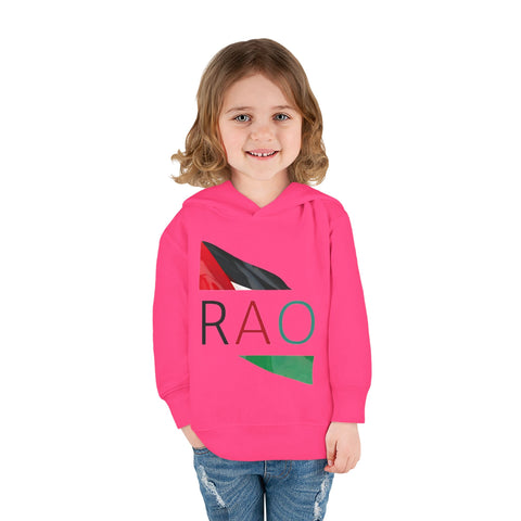 Toddler Fleece Hoodie with RAO Design, Cozy Kids Hoodie, Cute Pullover Sweatshirt, Birthday Gift for Toddlers, Fun Wear for Playtime