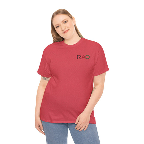 Unisex Cotton Tee - Minimalist RAO Design, Casual Wear, Gift for Him/Her, Birthday, Everyday Fashion, Graphic Tee