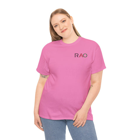 Unisex Cotton Tee - Minimalist RAO Design, Casual Wear, Gift for Him/Her, Birthday, Everyday Fashion, Graphic Tee