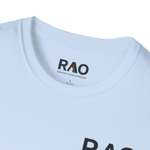 Stylish Unisex Softstyle T-Shirt, Floral RAO Print Tee, Casual Wear, Gift for Him/Her, Summer Fashion, Everyday Comfort