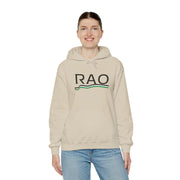 RAO Resistance Against Oppression Unisex Hoodie | Black RAO Letters with Palestinian Map & Flag Ribbon | Cultural Streetwear, Eco-Friendly Hoodie